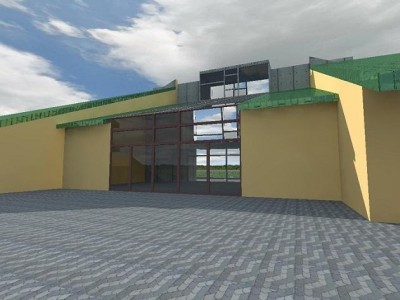 Szklany dom w Ciekotach - projekt