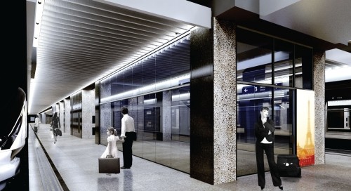 Poczekalnia na peronie