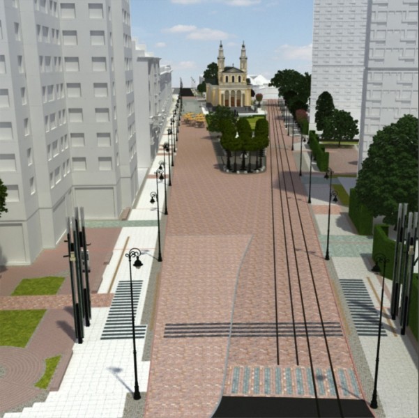 Wizualizacja ulicy Chłodnej po rewitalizacji. Źr&oacute;dło: UM Warszawa-Wola
