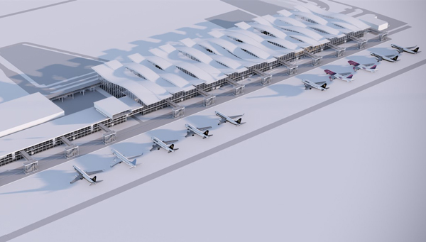 Nowy terminal będzie mógł obsłużyć nawet 10 mln pasażerów rocznie. 